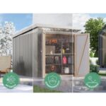 KOVINSKA VRTNA HIŠKA KARIBU AURUM 2.5 ANTRACIT Z 2 M PODALJŠKOM STREHE - slika 4